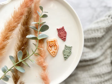 Owl Shape Halloween Cutter Collection Polymer Clay  Cutter • Fondant Cutter • Cookie Cutter